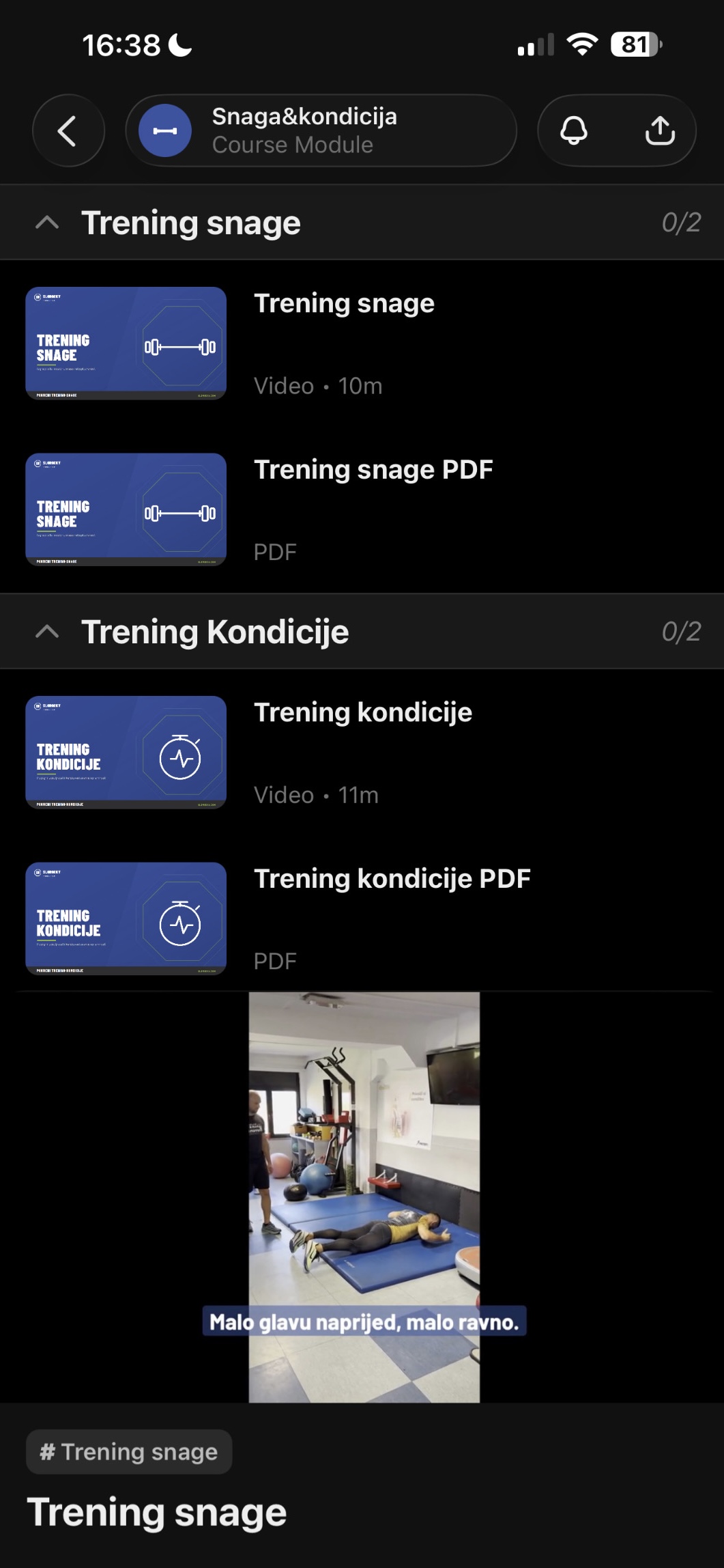 KONDICIJA & SNAGA